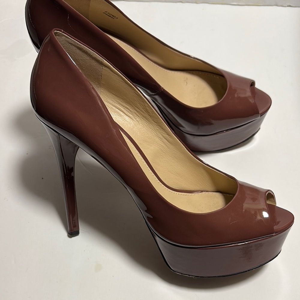 Brown Peep Toe Pumps - image 4
